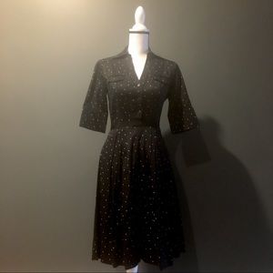 *NEW* White House Black Market black/white dress